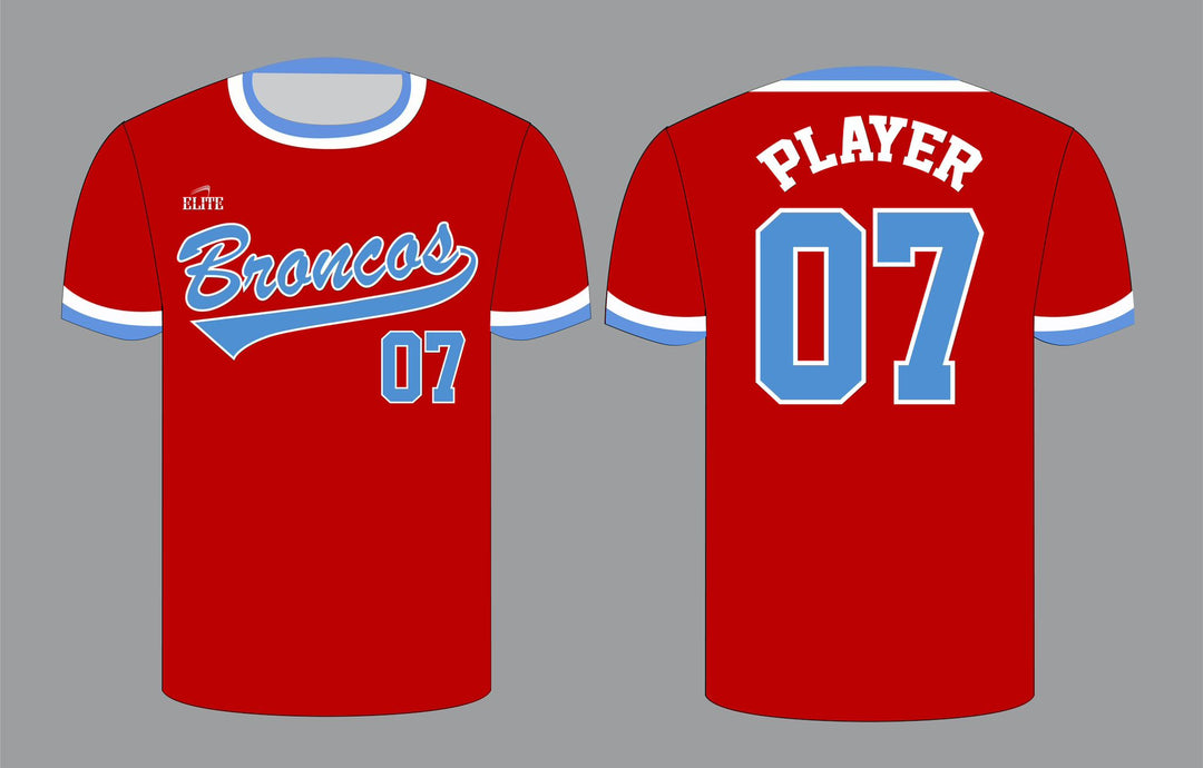 Zachary Baseball Jersey - Red
