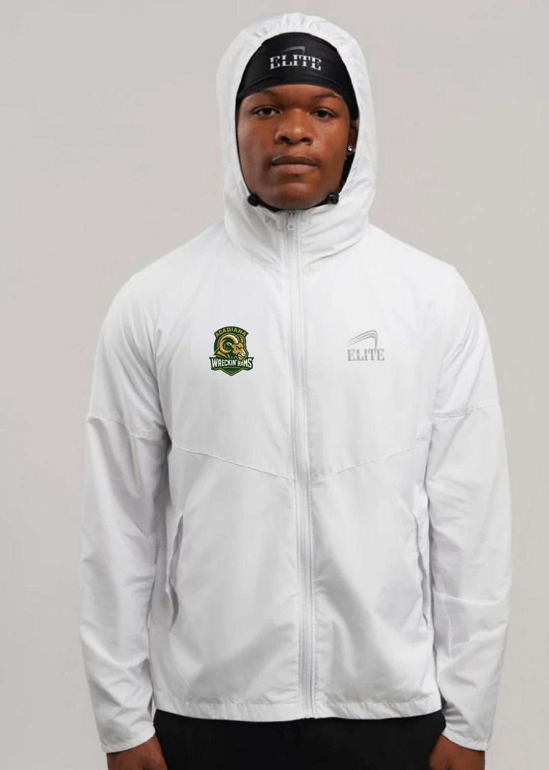 Acadiana Basketball Jacket - White