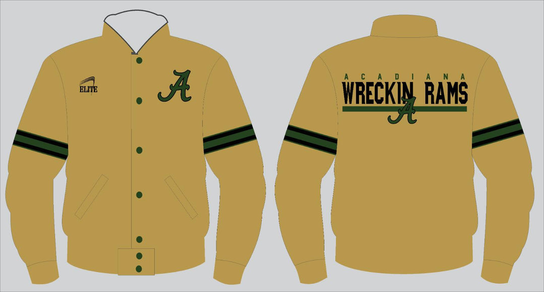 Acadiana Jacket - Khaki (Green and Black logo)