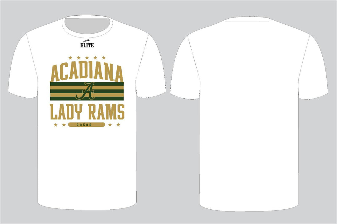 Acadiana Basketball Short Sleeve Shirt - White