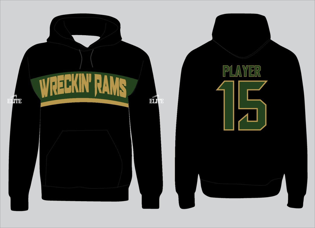 Acadiana Basketball Hoodie - Black (Green and Khaki logo)
