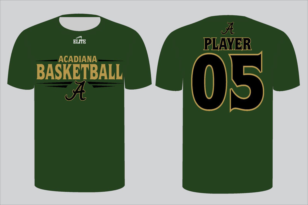 Acadiana Basketball Short Sleeve Shirt - Green