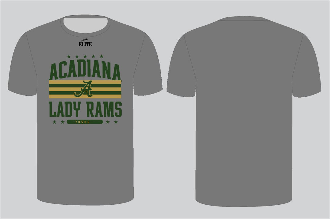 Acadiana Basketball Short Sleeve Shirt - Grey