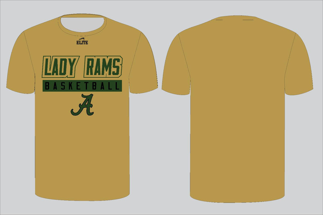Acadiana Basketball Short Sleeve Shirt - Gold