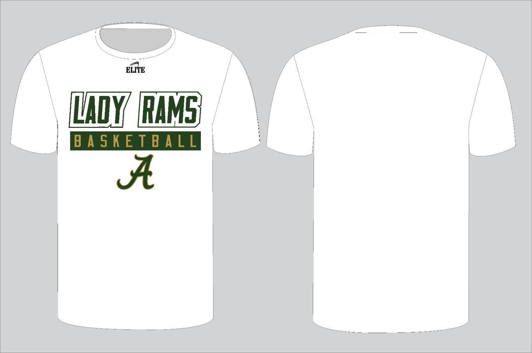 Acadiana Basketball Short Sleeve Shirt - White