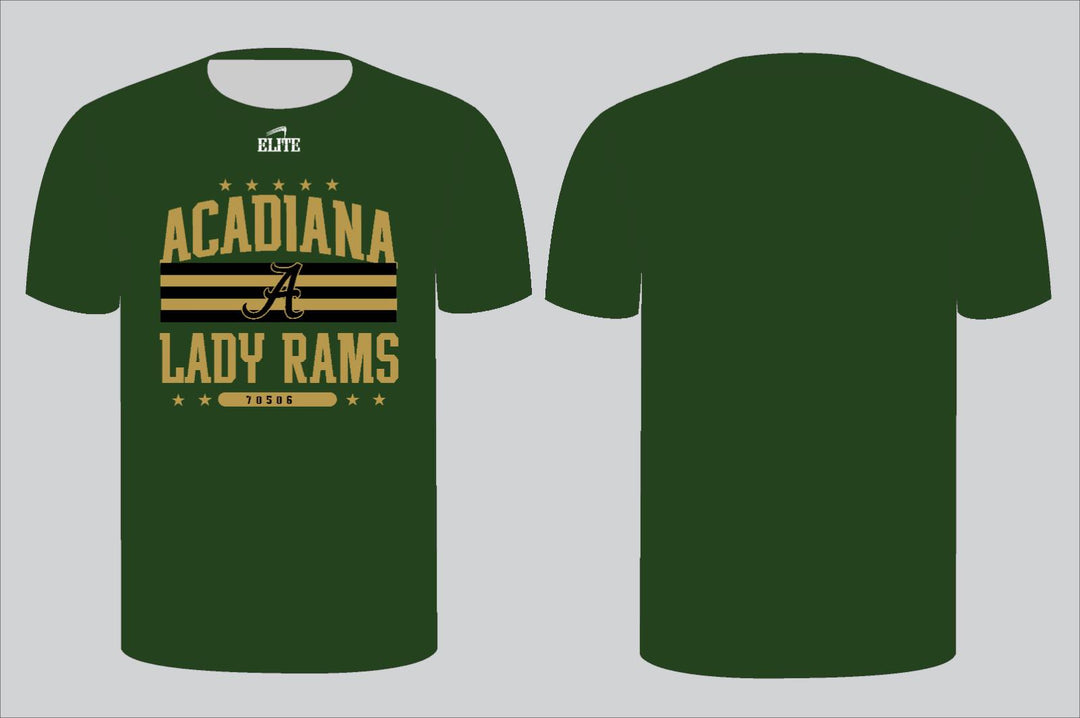 Acadiana Basketball Short Sleeve Shirt - Green