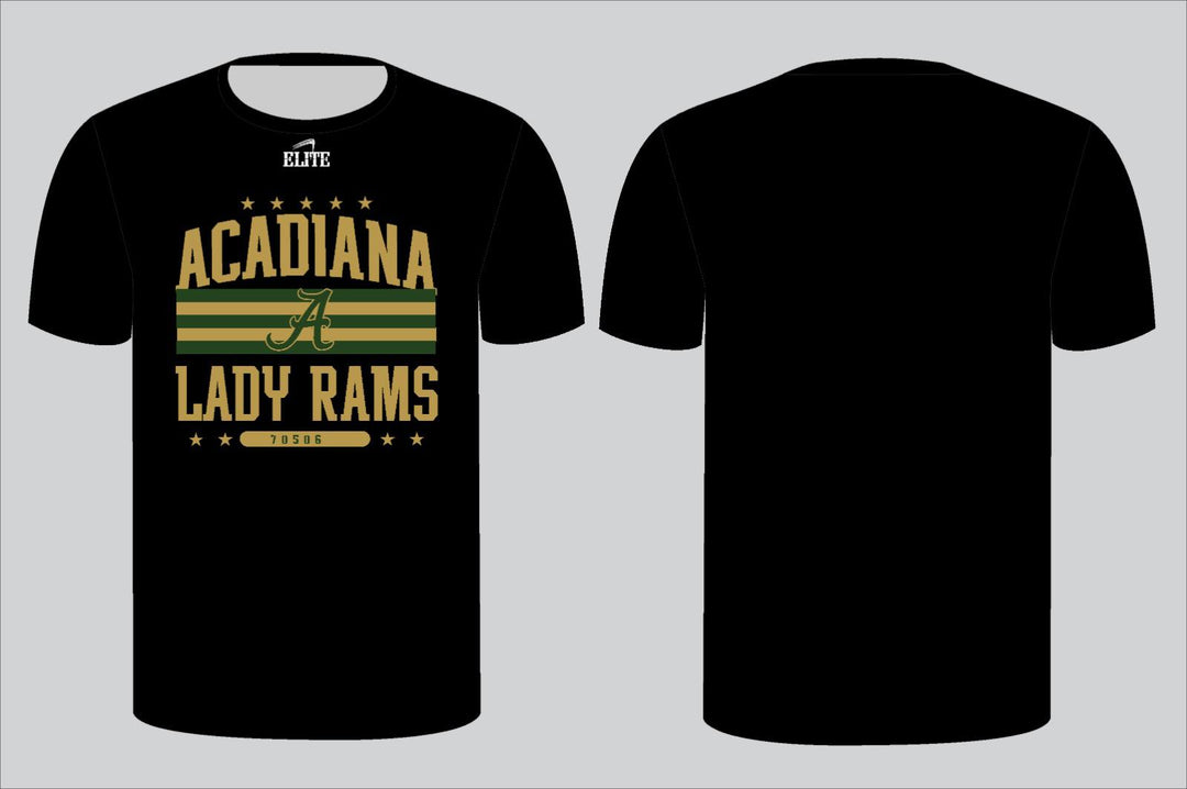 Acadiana Basketball Short Sleeve Shirt - Black
