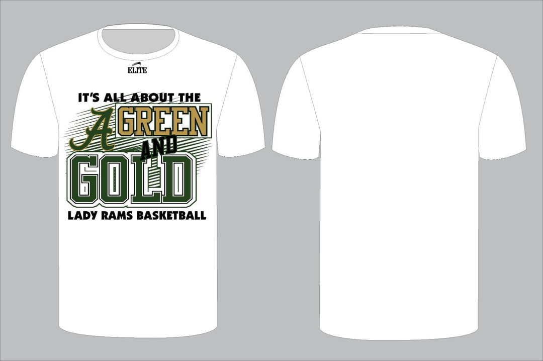 Acadiana Basketball Short Sleeve Shirt - White