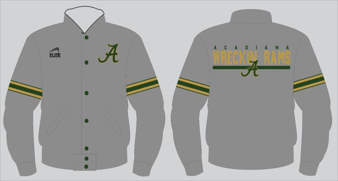 Acadiana Jacket - Grey (Green and Yellow logo)