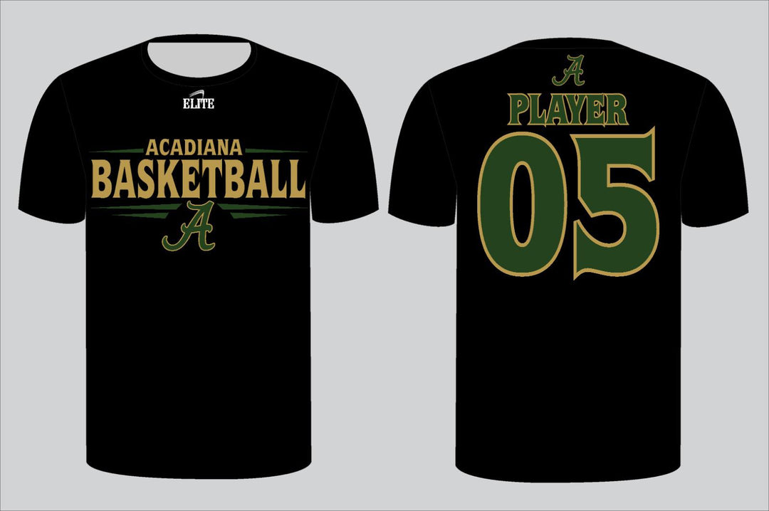 Acadiana Basketball Short Sleeve Shirt - Black