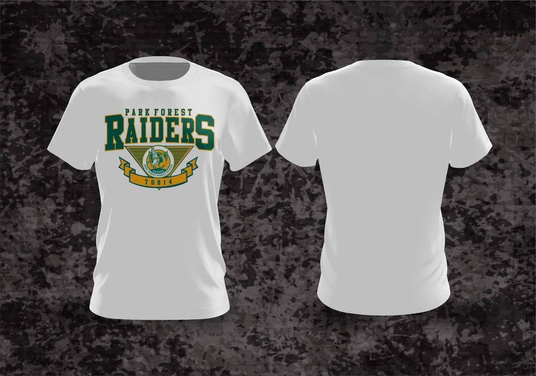 Park Forest Raiders Short Sleeves Shirt - White