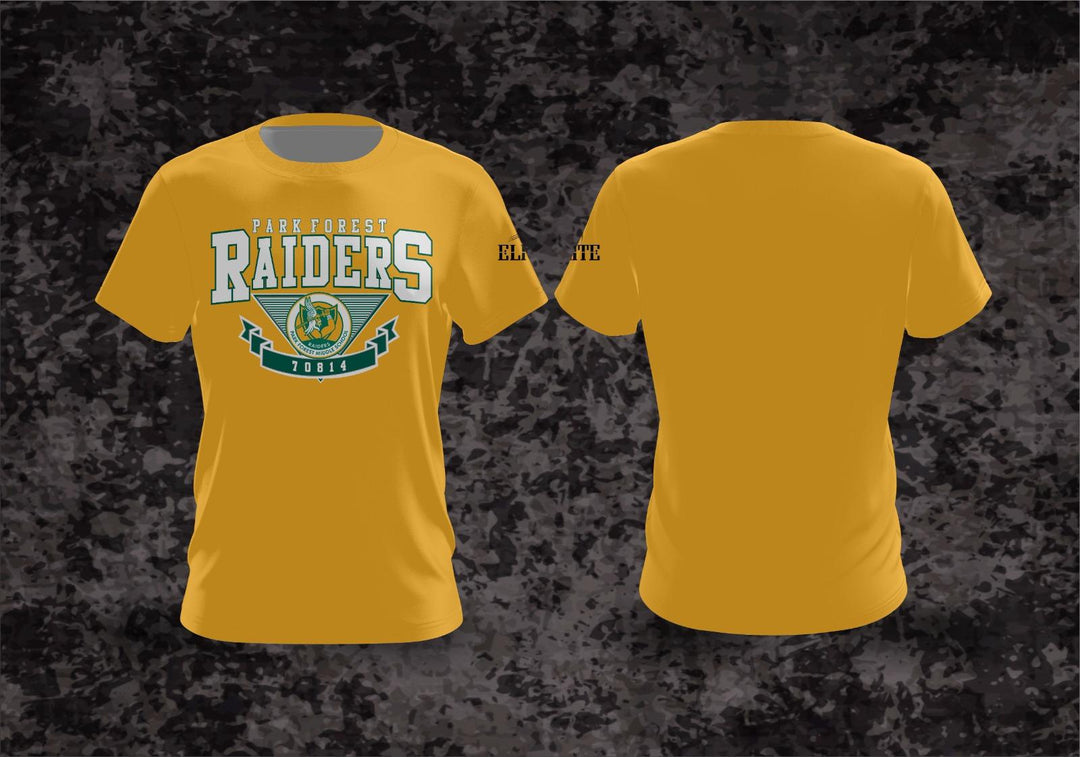 Park Forest Raiders Short Sleeves Shirt - Yellow