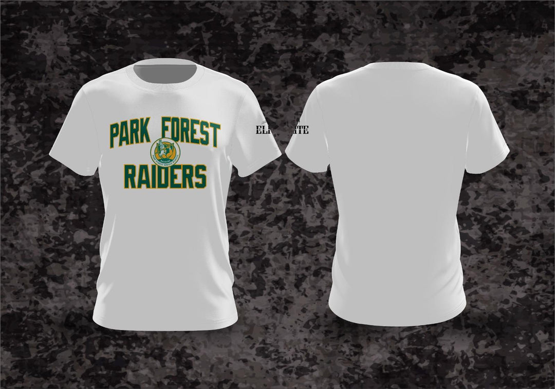 Park Forest Raiders Short Sleeves Shirt - White
