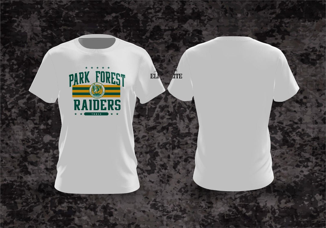 Park Forest Raiders Short Sleeves Shirt - White
