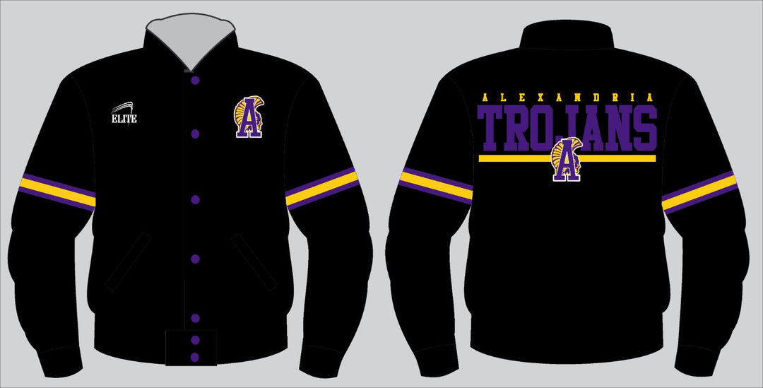 Alexandria Trojans Bomber Jacket - Black