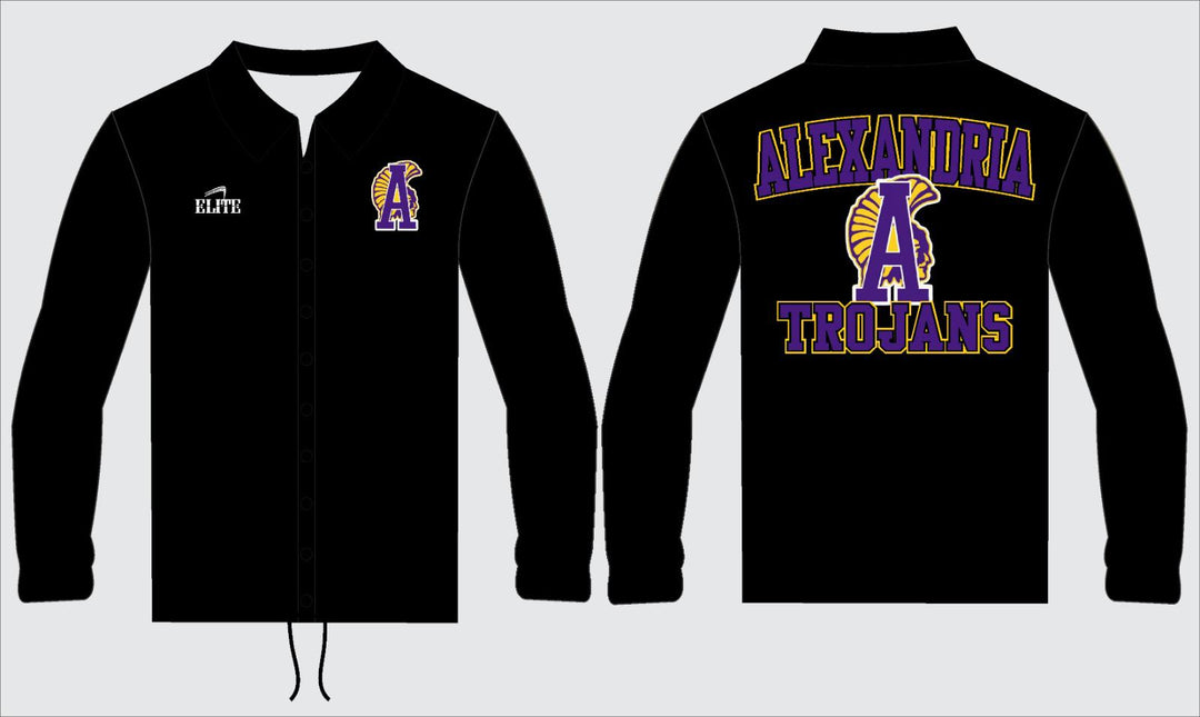 Alexandria Trojans Buttoned Long Sleeve Shirt - Black