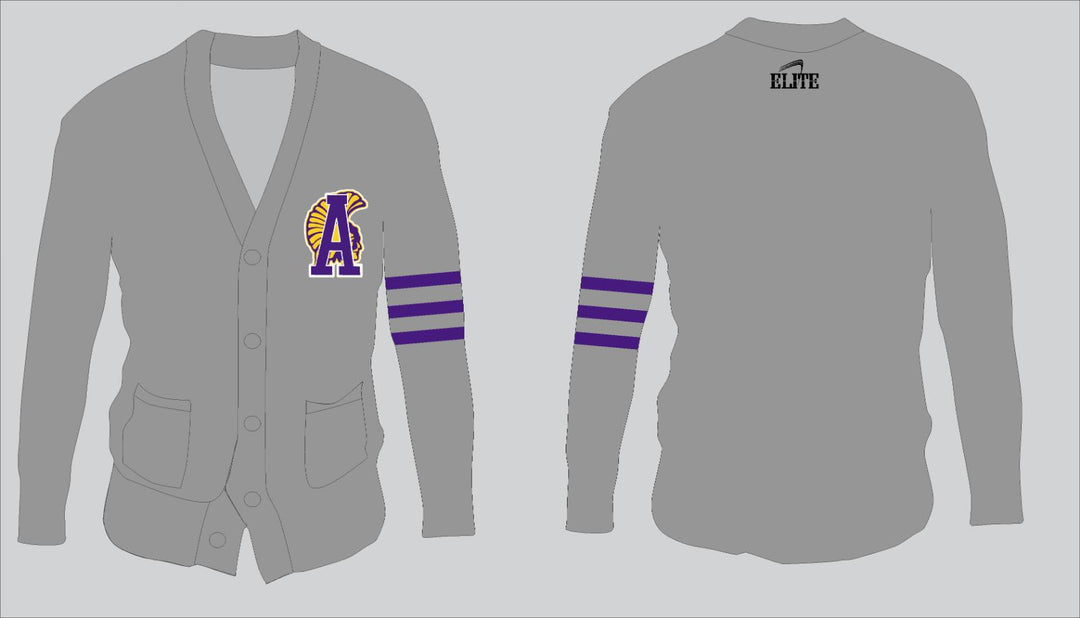 Alexandria Letterman Cardigan - Grey