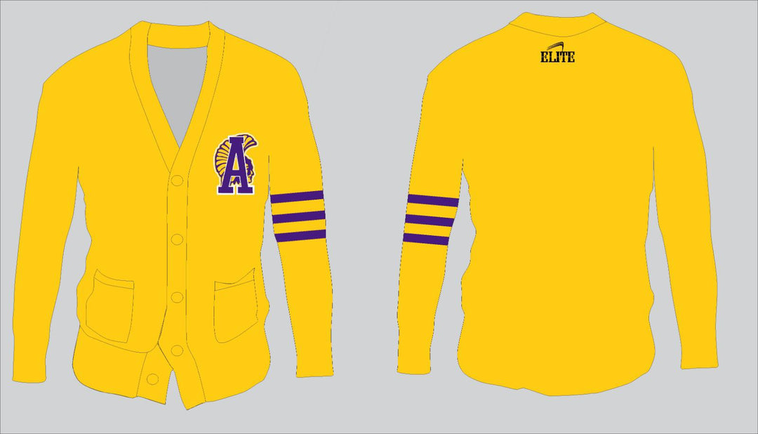 Alexandria Letterman Cardigan - Yellow
