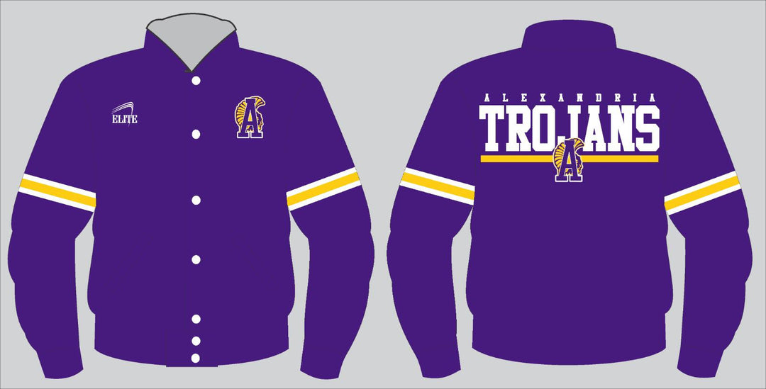 Alexandria Trojans Bomber Jacket - Purple