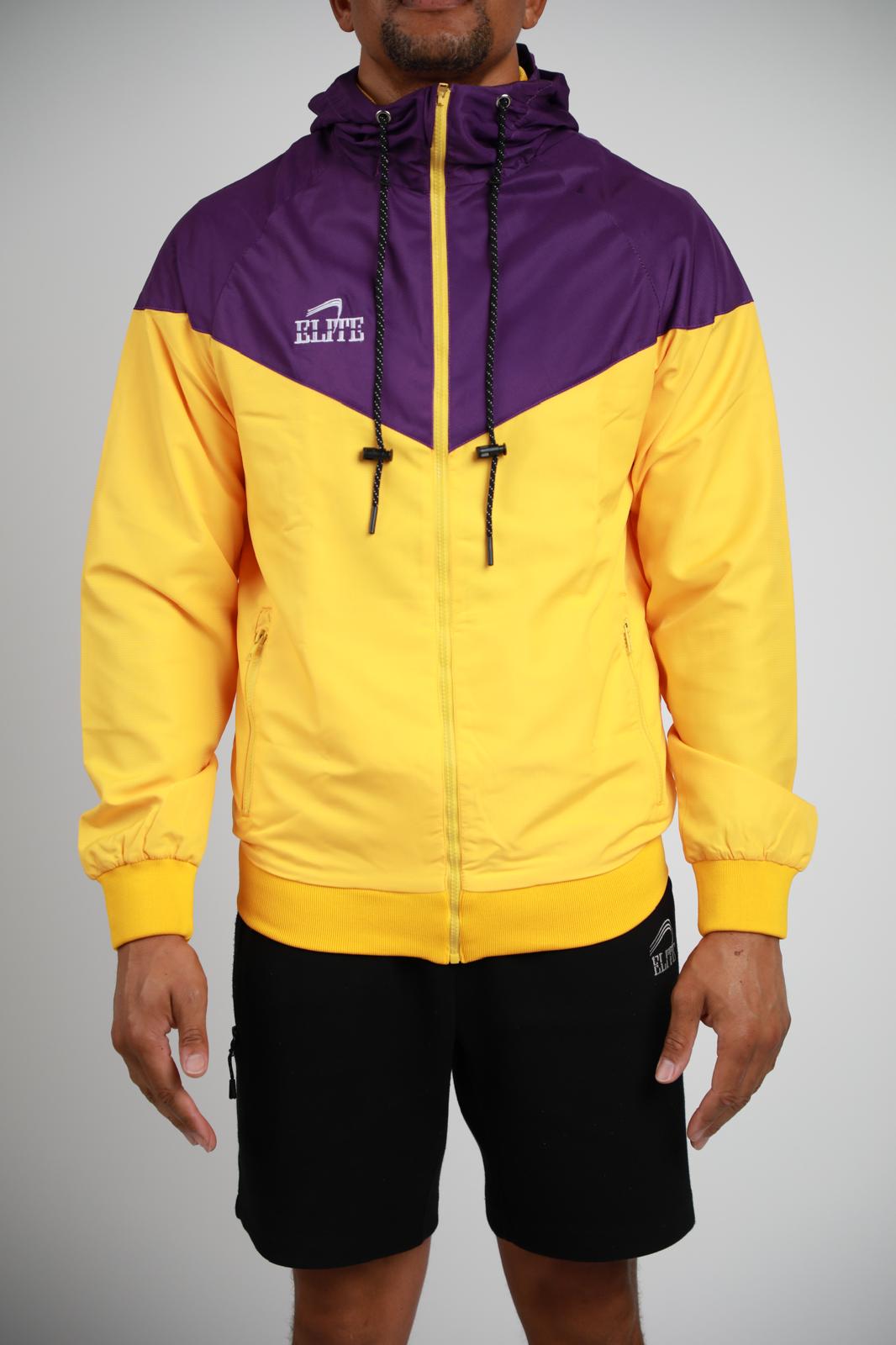 TWO TONE WINDBREAKER - Purple/Yellow