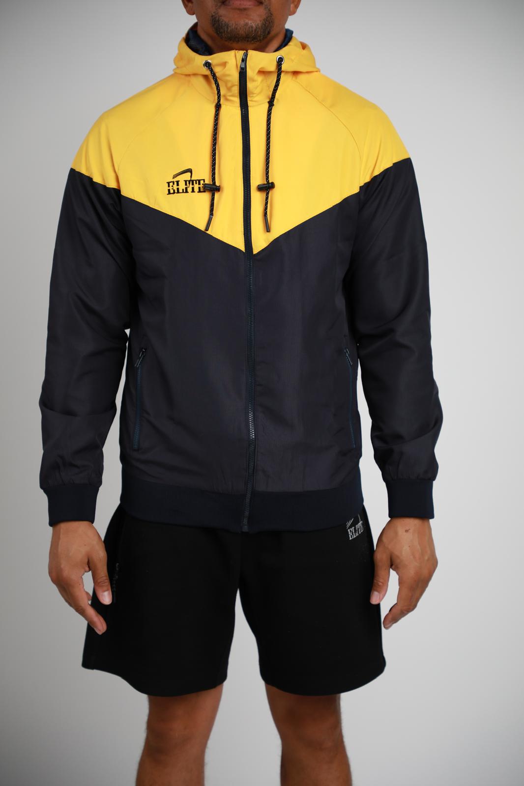 TWO TONE WINDBREAKER - Yellow/Black