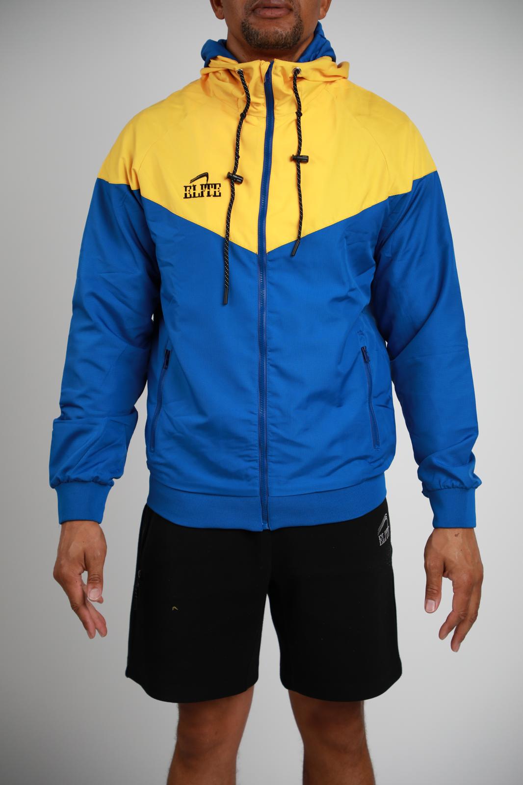 TWO TONE WINDBREAKER - Yellow/Blue
