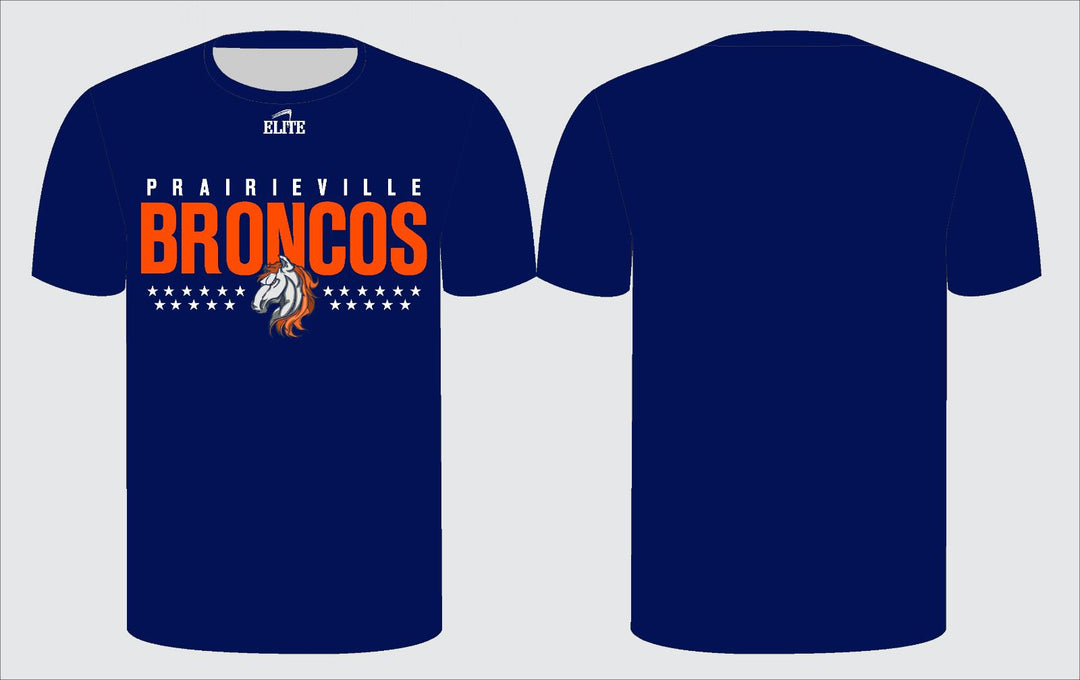 Prairieville Broncos Short Sleeve Shirt - Blue