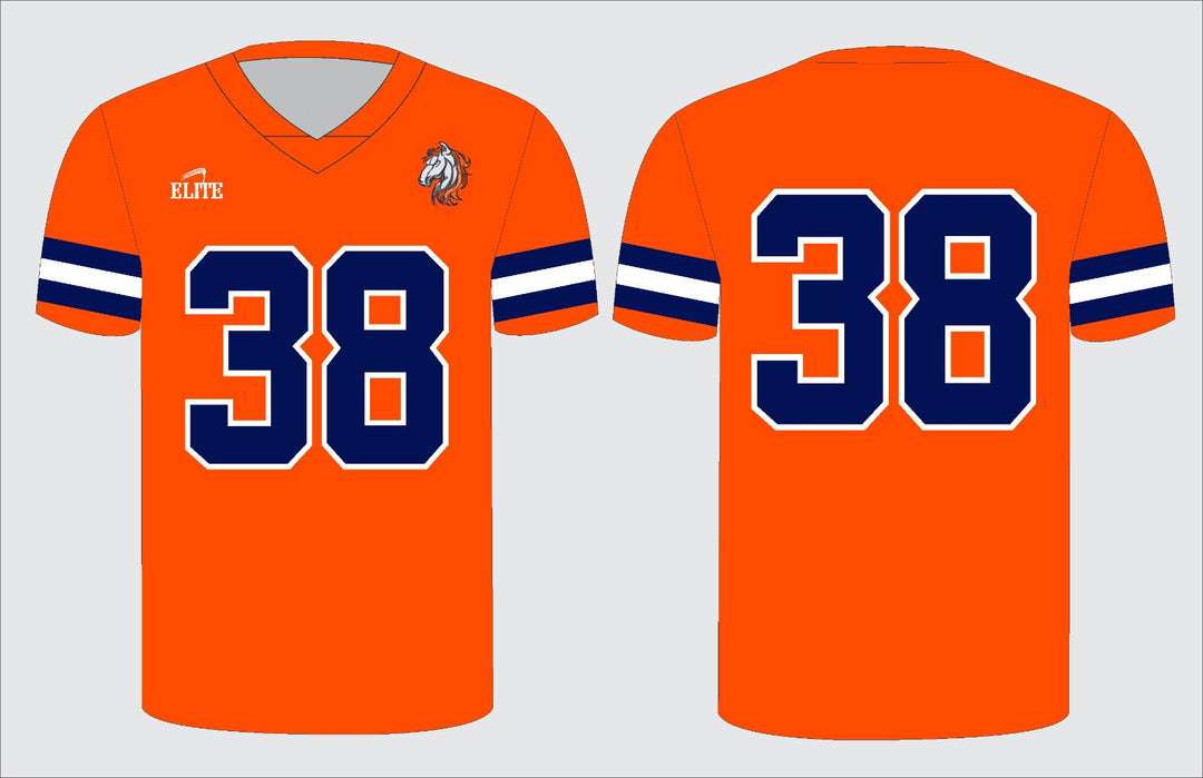 Prairieville Broncos Football Jersey - Orange