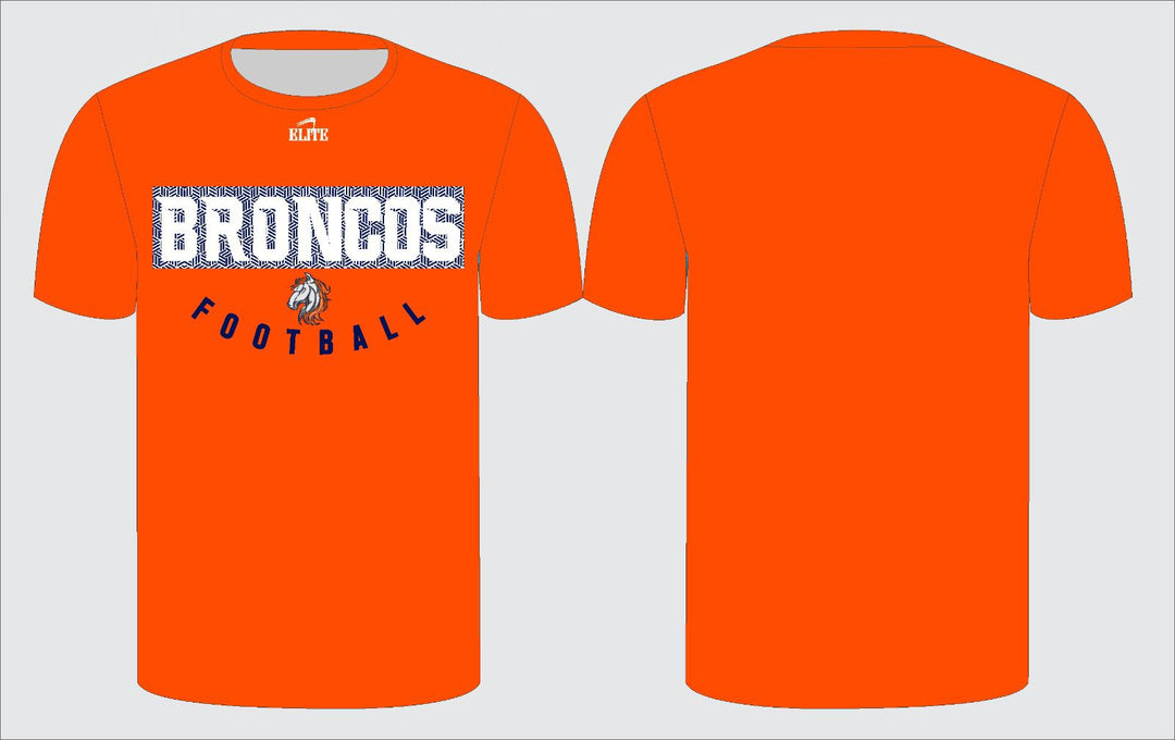 Prairieville Broncos Football Short Sleeve Shirt - Orange