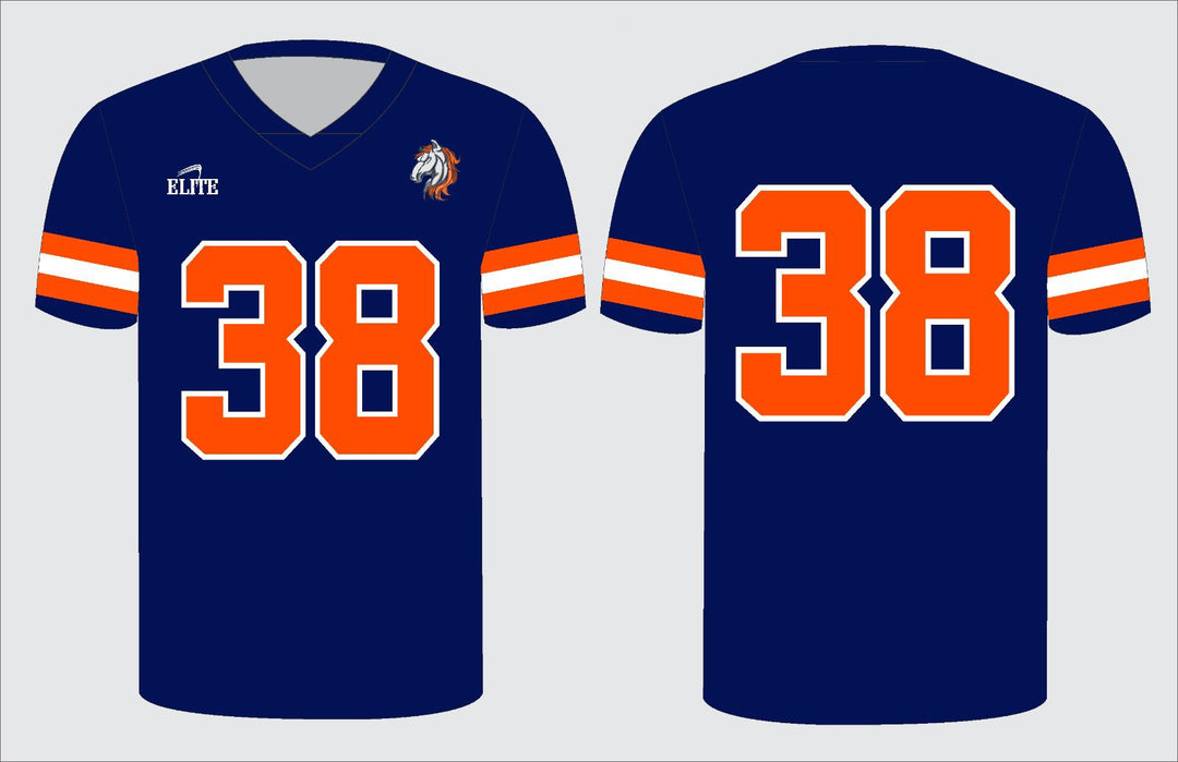 Prairieville Broncos Football Jersey - Blue