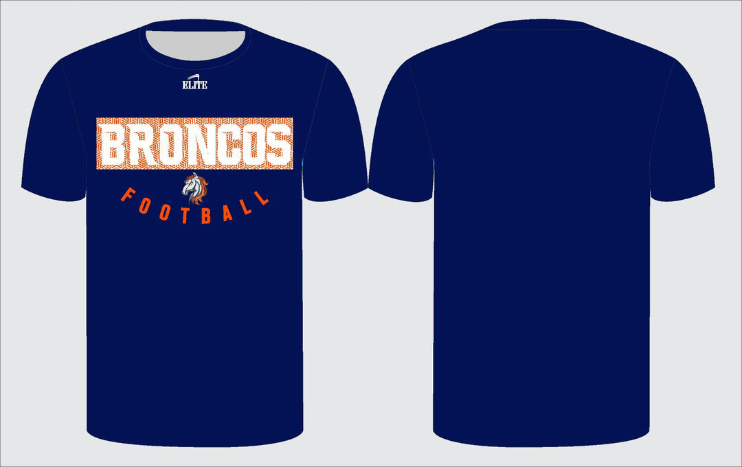 Prairieville Broncos Football Short Sleeve Shirt - Blue