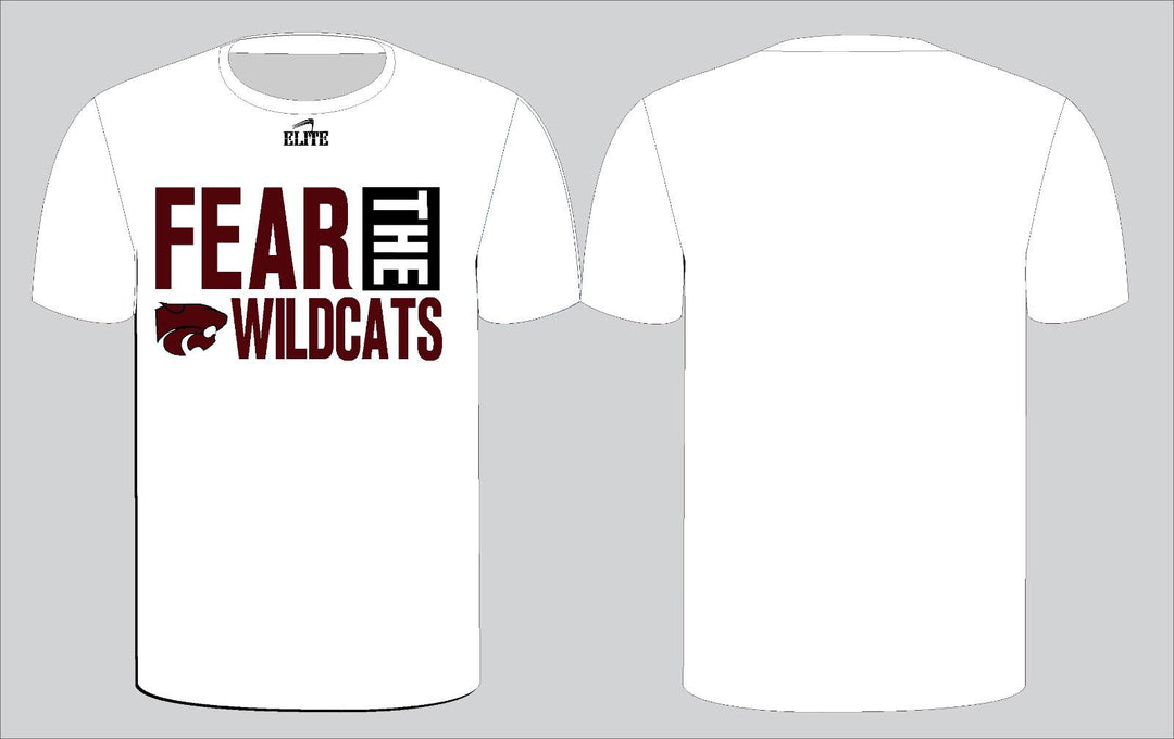 Fear The Wildcats Short Sleeve Shirt - White