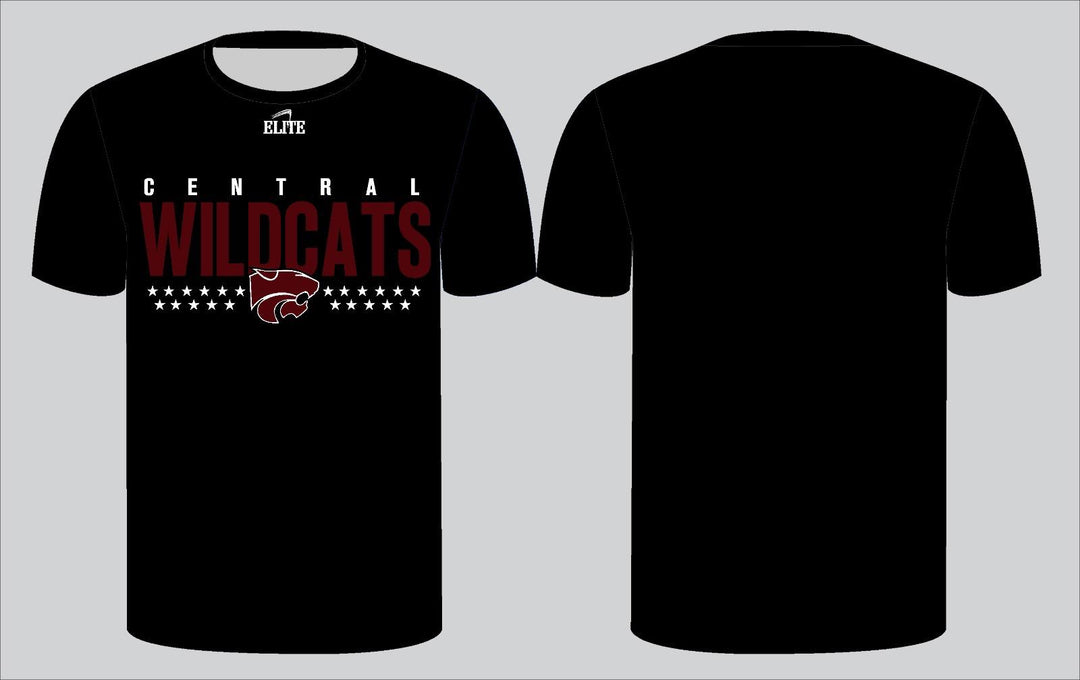 Central Wildcats Short Sleeve Shirt - Black