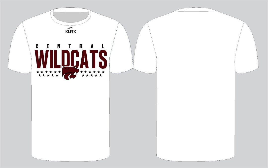 Central Wildcats Short Sleeve Shirt - White