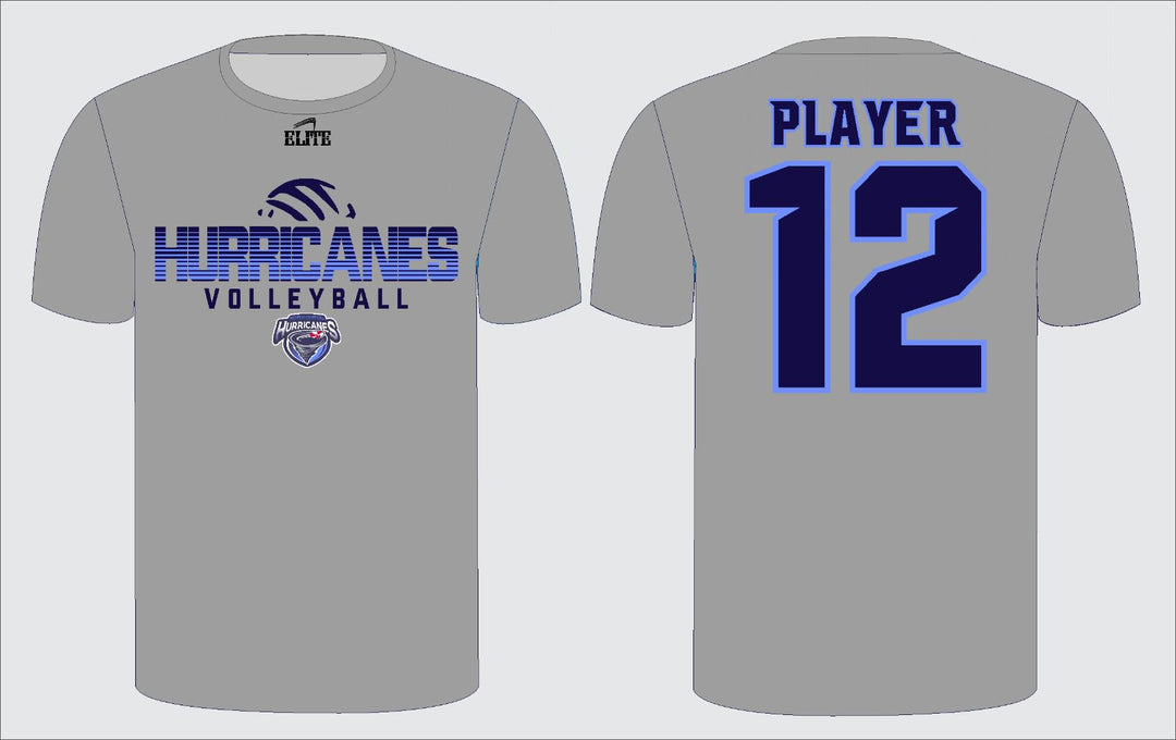 North Central Volleyball Half Sleeves Shirt - Grey