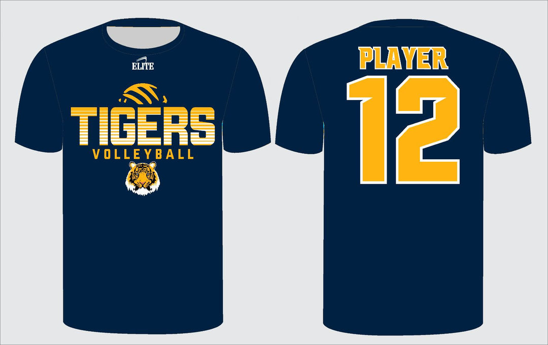 Jefferson Tigers Volleyball T-Shirt - Blue
