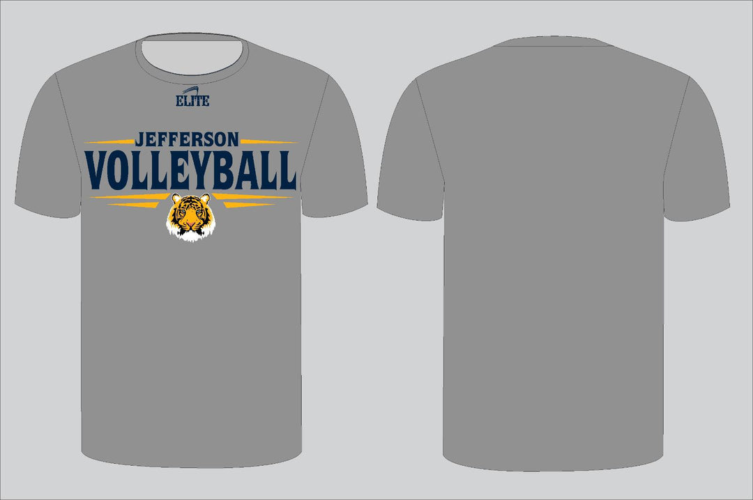 Jefferson Terrace Volleyball T-Shirt - Grey