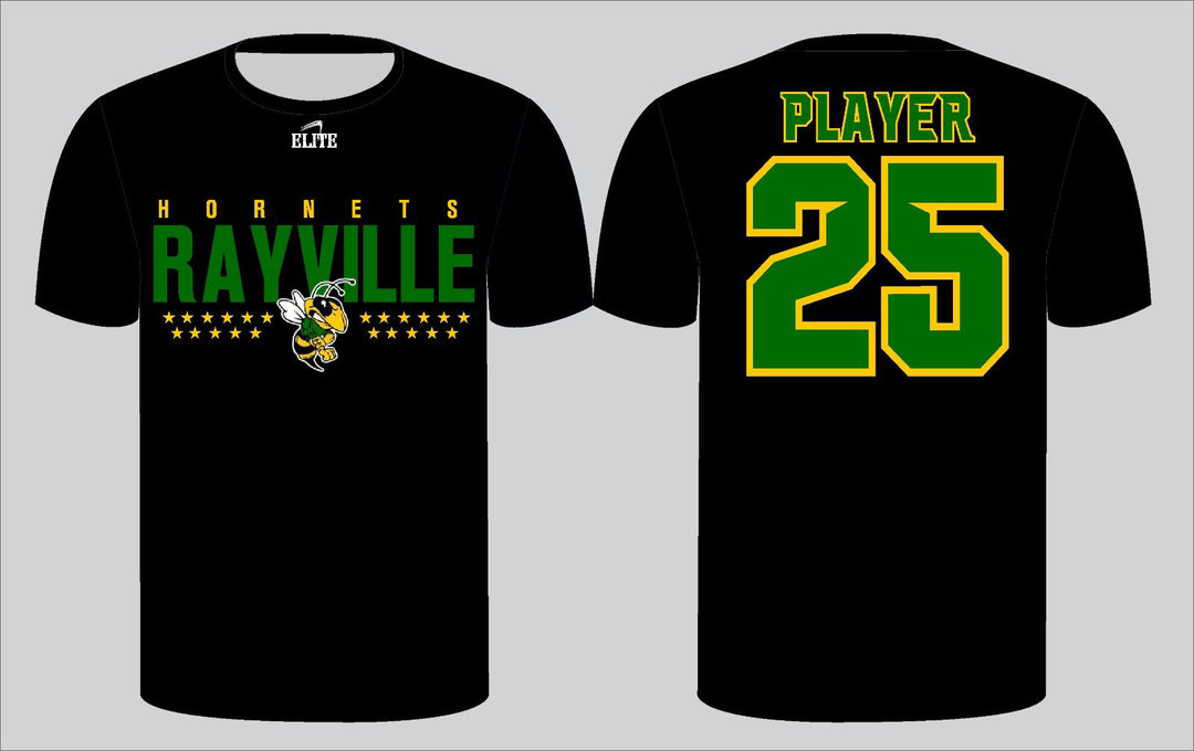 Rayville Hornets Stars T-Shirt - Black