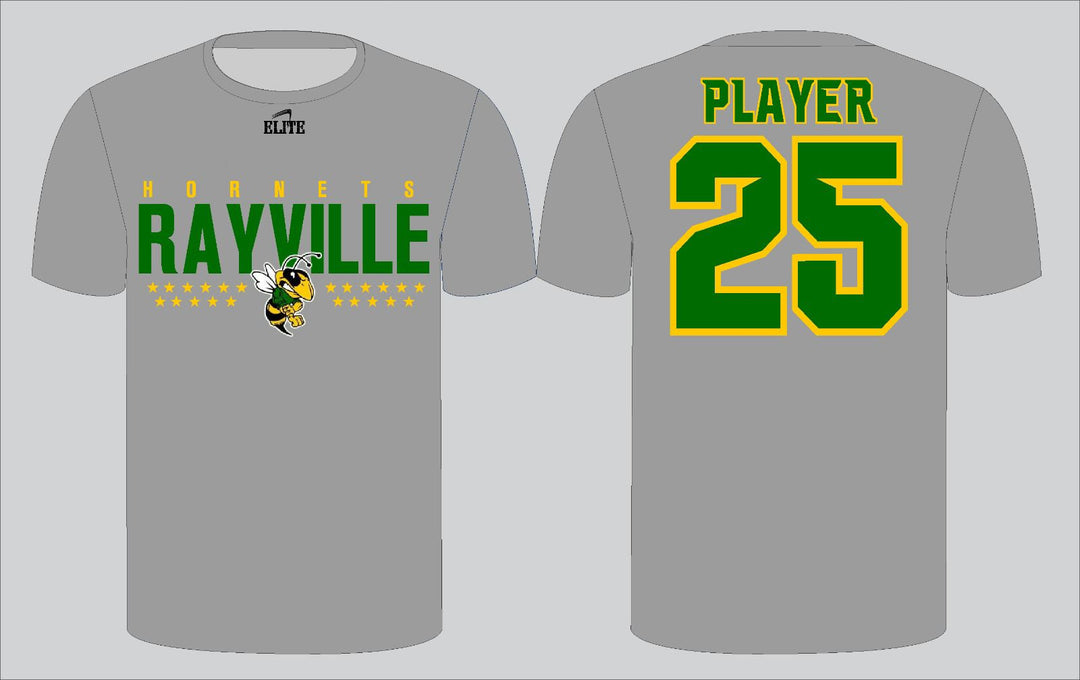 Rayville Hornets Stars T-Shirt - Grey