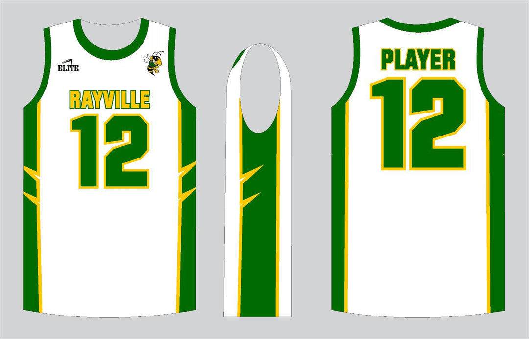 Rayville BasketBall Jersey - White