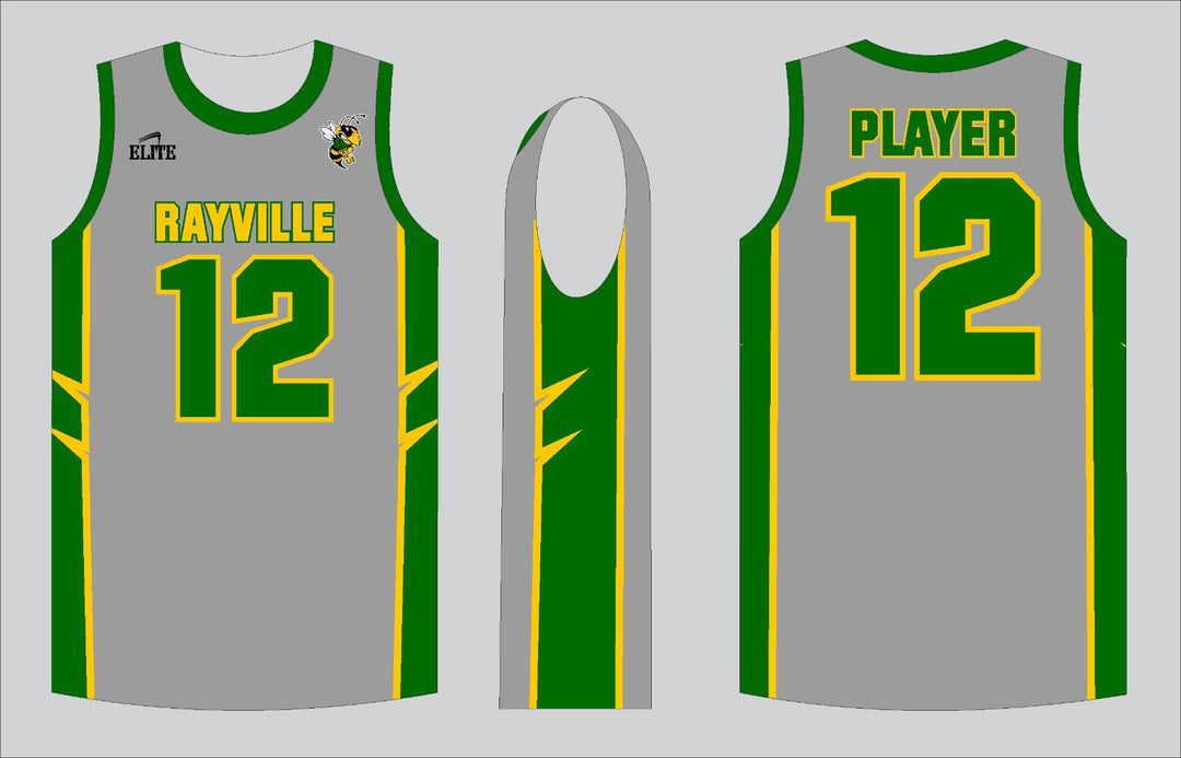 Rayville BasketBall Jersey - Grey