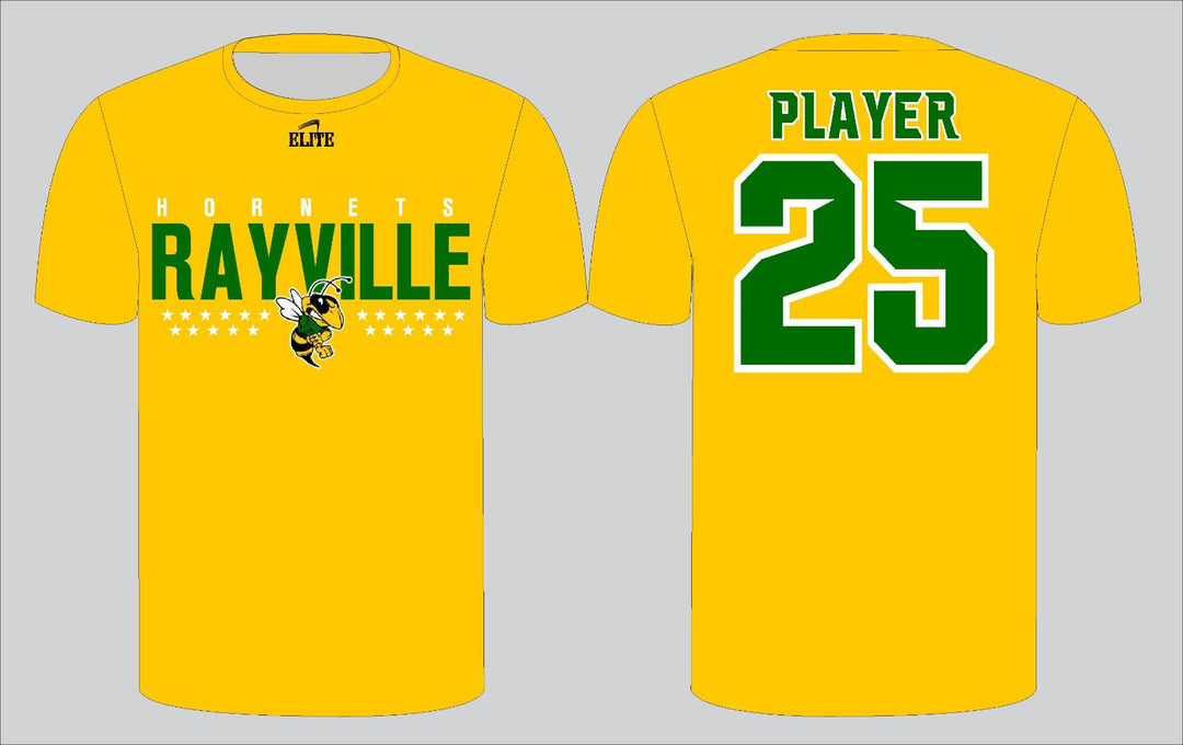 Rayville Hornets Stars T-Shirt - Yellow