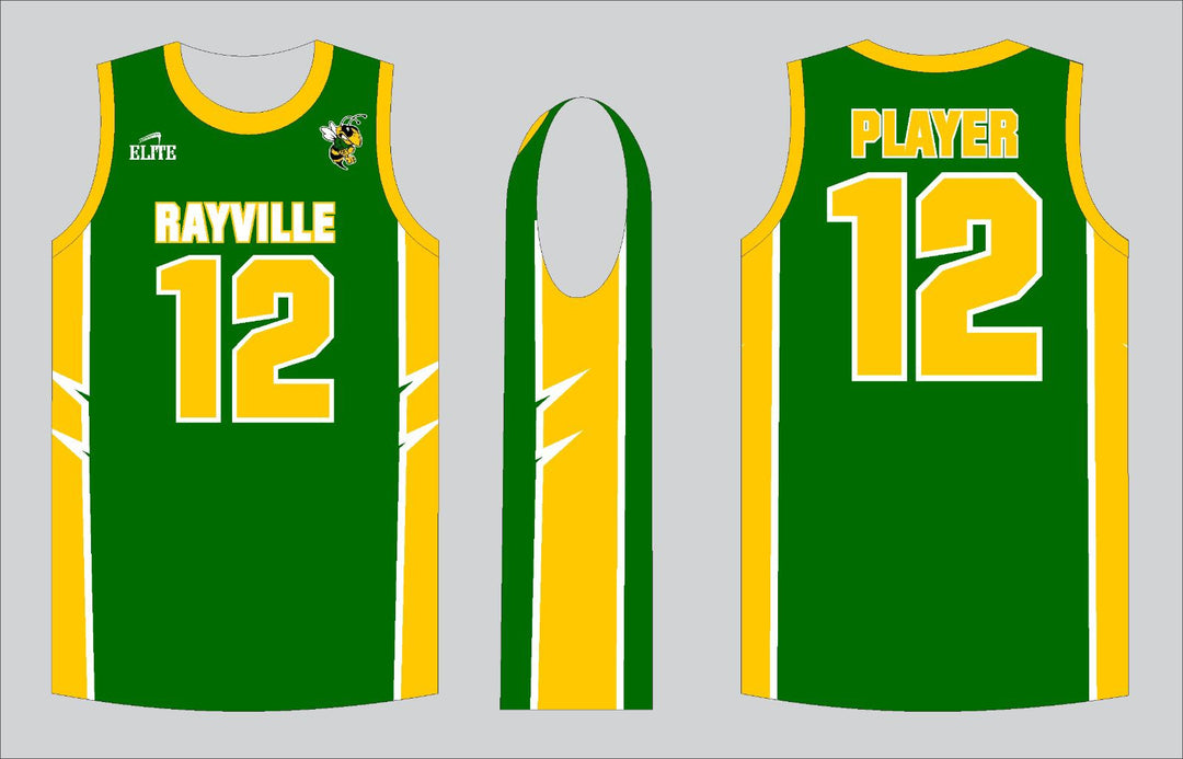 Rayville BasketBall Jersey - Green