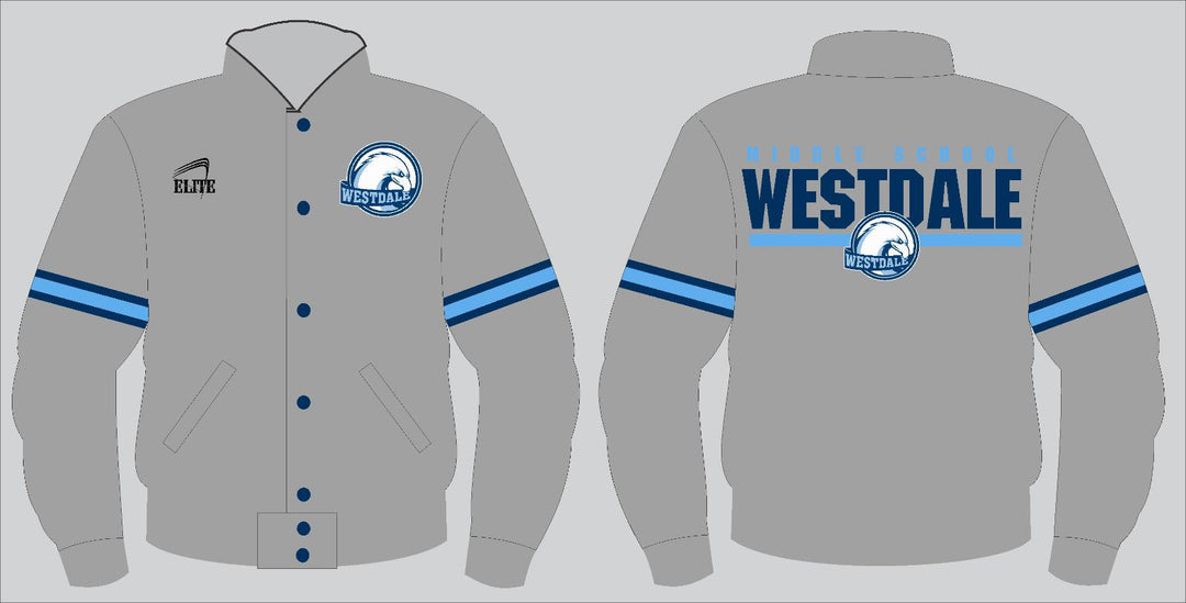 Westdale Middle Bomber Jacket - Grey