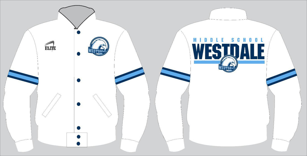 Westdale Middle Bomber Jacket - White