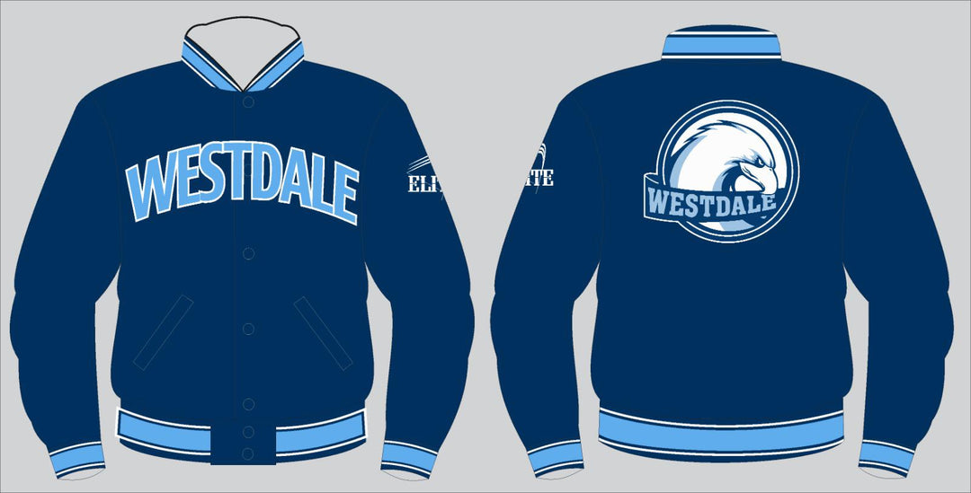 Westdale Middle Bomber Jacket - Navy Blue