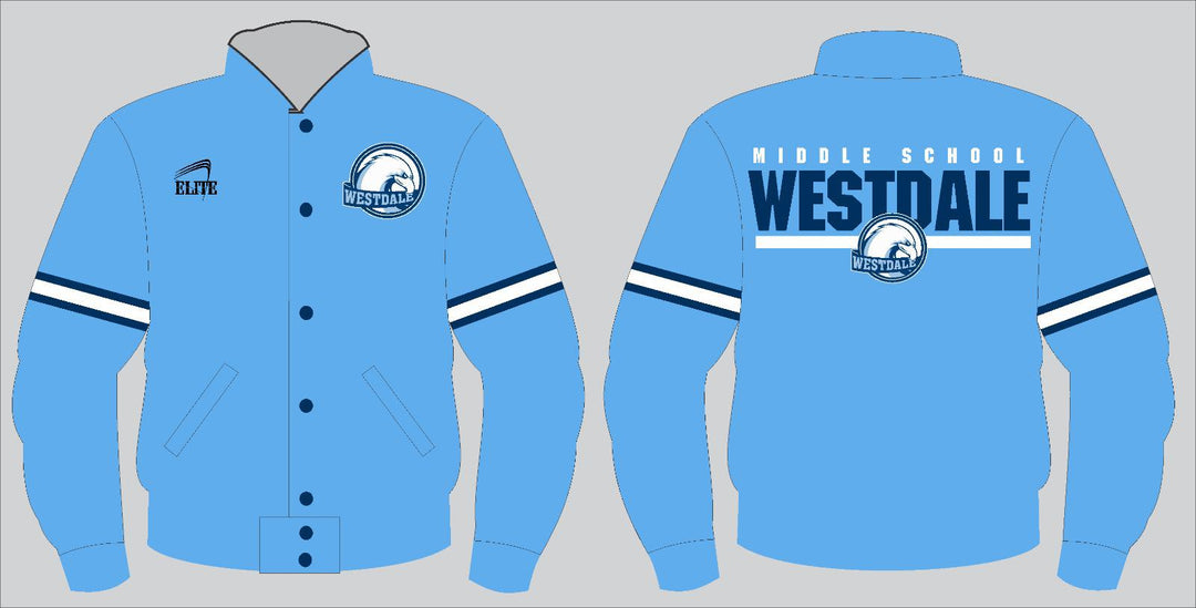 Westdale Middle Bomber Jacket - Sky Blue