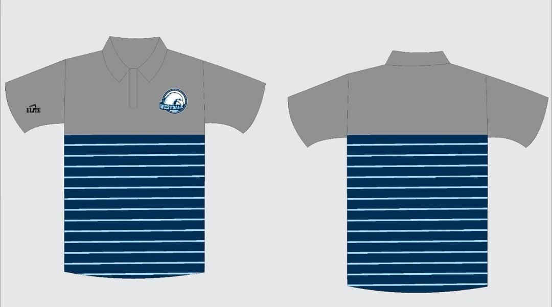 Westdale Middle Polo Stripe - Grey