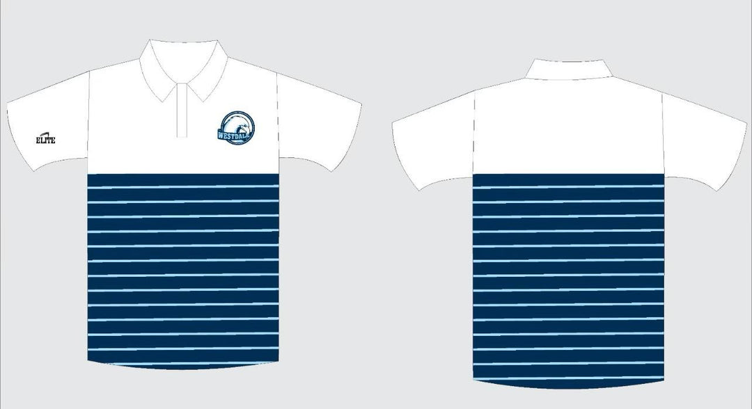 Westdale Middle Polo Stripe - White