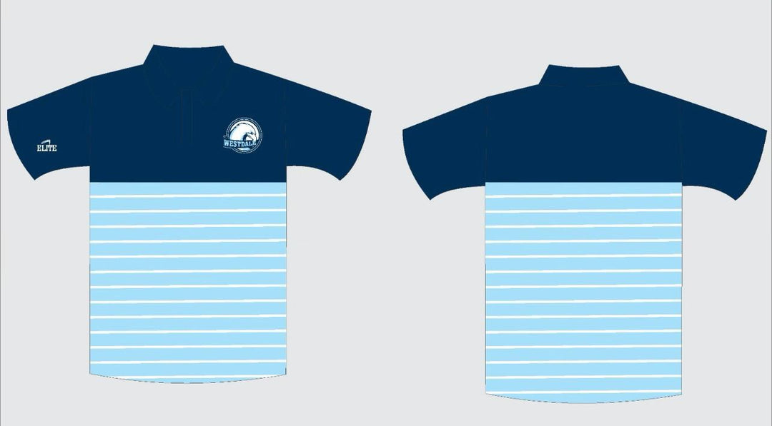 Westdale Middle Polo Stripe - Navy Blue
